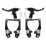 Kit Freio V brake Manetes Nylon Paco Bicicleta Orbital Mtb