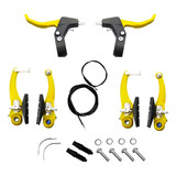 Kit Freio V brake Nylon Diant Tras Maç Cabos Conduíte Verm Cor Amarelo