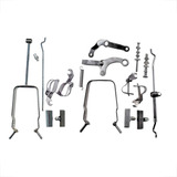 Kit Freio Varão Completo Barra Forte Bike Antiga Monark 26 Cor Cinza