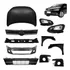 Kit Frente Gol Saveiro Voyage G7 17 2018 Farol Friso Preto