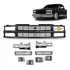 Kit Frente Preta Chevrolet Silverado Grade Farol Pisca