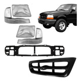 Kit Frente Ranger 4x2 Grade Painel Faróis 98 99 00 01 02 03