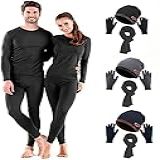 Kit Frio Conjunto Termico Pelinho Elasticidade Segunda Pele Unissex Com Touca Luva E Cachecol FEMININO PRETO G 