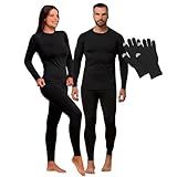 Kit Frio Roupa Termica Segunda Pele Com Luva Touch Screen Unissex Slim Plus Size Preto P Tam 36 38
