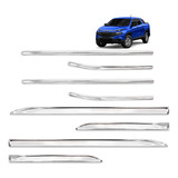 Kit Friso Cromado Inferior Pestana Fiat Toro Ultra 2022