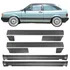 Kit Friso Lateral E Spoiler Gol Gl 87/94 Largo 12cm Cinza