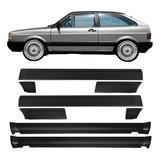 Kit Friso Lateral E Spoiler Gol Gl 87 94 Largo 12cm Preto