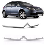 Kit Friso Parachoque Cromado Capo Citroen C4 Pallas Vtr 2007 2008 2009 2010 2011 2012 Novo superior E Inferior 