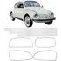 Kit Frisos Aluminio Fusca Brisa Vigia Janelas Laterais+gramp