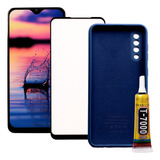Kit Frontal Compatível Samsung A50 Película Cola Case