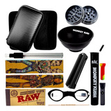 Kit Fumo Case Seda Dichavador Bolador Tubete Mocó Piteira