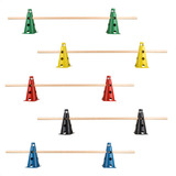 Kit Funcional 10 Cones Furados C Barreira Agilidade Treino