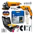 Kit Furadeira 13mm 800w esmerilhadeira Lixadeira 800w Maleta