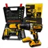 Kit Furadeira Parafusadeira Impacto Sem Fio 2 Baterias 21v