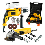 Kit Furadeira Parafusadera Esmerilhadeira