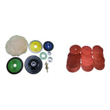 Kit Furadeira Serrar Afiar Lixar Polir Boina Pedra 15 Lixa