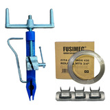 Kit Fusimec Cintar Poste Rolo 25m Fita 3 4 Fechos 3 4