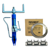 Kit Fusimec Cintar Poste Rolo 25m Fita 3 4 Fechos 3 4