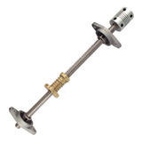 Kit Fuso Trapezoidal Tr8 Castanha Acoplamento Mancais