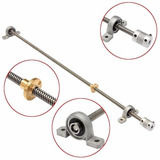 Kit Fuso Trapezoidal Tr8 Suporte Acoplamento Mancais