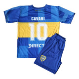 Kit Futebol Infantil Boca Juniors Cavani - Pronta Entrega 