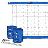 Kit Futevôlei Azul Rede Oficial 2 Faixas Fita De Marcação