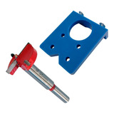 Kit Gabarito Guia Para Dobradiça Caneco Broca Fresa 35mm