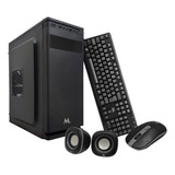 Kit Gabinete Mtek Dk01 Fonte 500w Conj Teclado Mouse C Som
