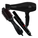 Kit Gama Eleganza Plus   Secador   Escova   Chapinha
