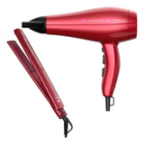 Kit Gama New Lumina Red   Secador 2200w 127v   Prancha 220 c