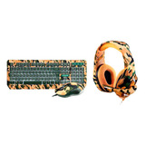 Kit Gamer Headset Ph305 Com Teclado E Mouse Tc249 Warrior