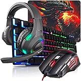 Kit Gamer Headset Teclado Mouse Completo