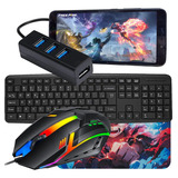 Kit Gamer Mobilador Barato Teclado Mouse Promoção Especial