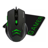 Kit Gamer Mousepad Mouse 6 Botões Multilaser Mo273 3200dpi