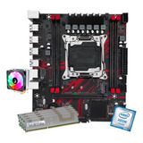 Kit Gamer Placa Mãe X99 Black Red Intel Xeon E5 2673 V3 64gb