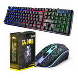Kit Gamer Teclado Membrana