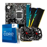 Kit Gamer Upgrade Core I7 16gb Ram + H61 + Rx 580 8gb