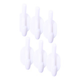 Kit Gancho 06 Unidades Multiuso Autoadesivo Modelo Cabide