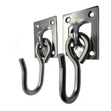 Kit Gancho De Rede Inox Com Buchas E Parafusos