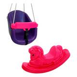 Kit Gangorra Nhoca Balanço Bebe Playground Infantil Criança