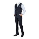 Kit Garçom Colete Social Calça Camisa Branca Gravata