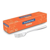 Kit Garfo Para Sobremesa Tramontina Búzios Em Aço Inox 12pcs
