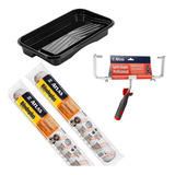 Kit Garfo Suporte Duplo 2 Rolos Big Antigota 46cm Bandeja