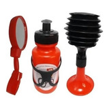Kit Garrafinha Espelho Buzina Infantil Bike Aro 12 16 E 20
