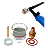 Kit Gas Lens Bocal De Vidro Para Tocha Tig Wp 17 18 E 26