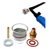 Kit Gas Lens Bocal De Vidro Para Tocha Tig Wp 17 18 E 26