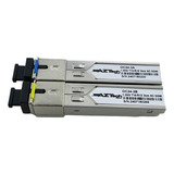 Kit Gbic Módulo Sfp Bi direcionall Wdm 3km Sc 1fo 1550 1310