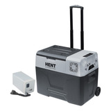 Kit Geladeira Rodinhas 40l E Bateria Portátil Camping 12 24v