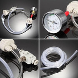 Kit Gerador Co2 Caseiro Com Manômetro Válvula Ajuste Fino