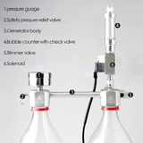 Kit Gerador Co2 Caseiro Válvula Segurança Solenoide Bolhas